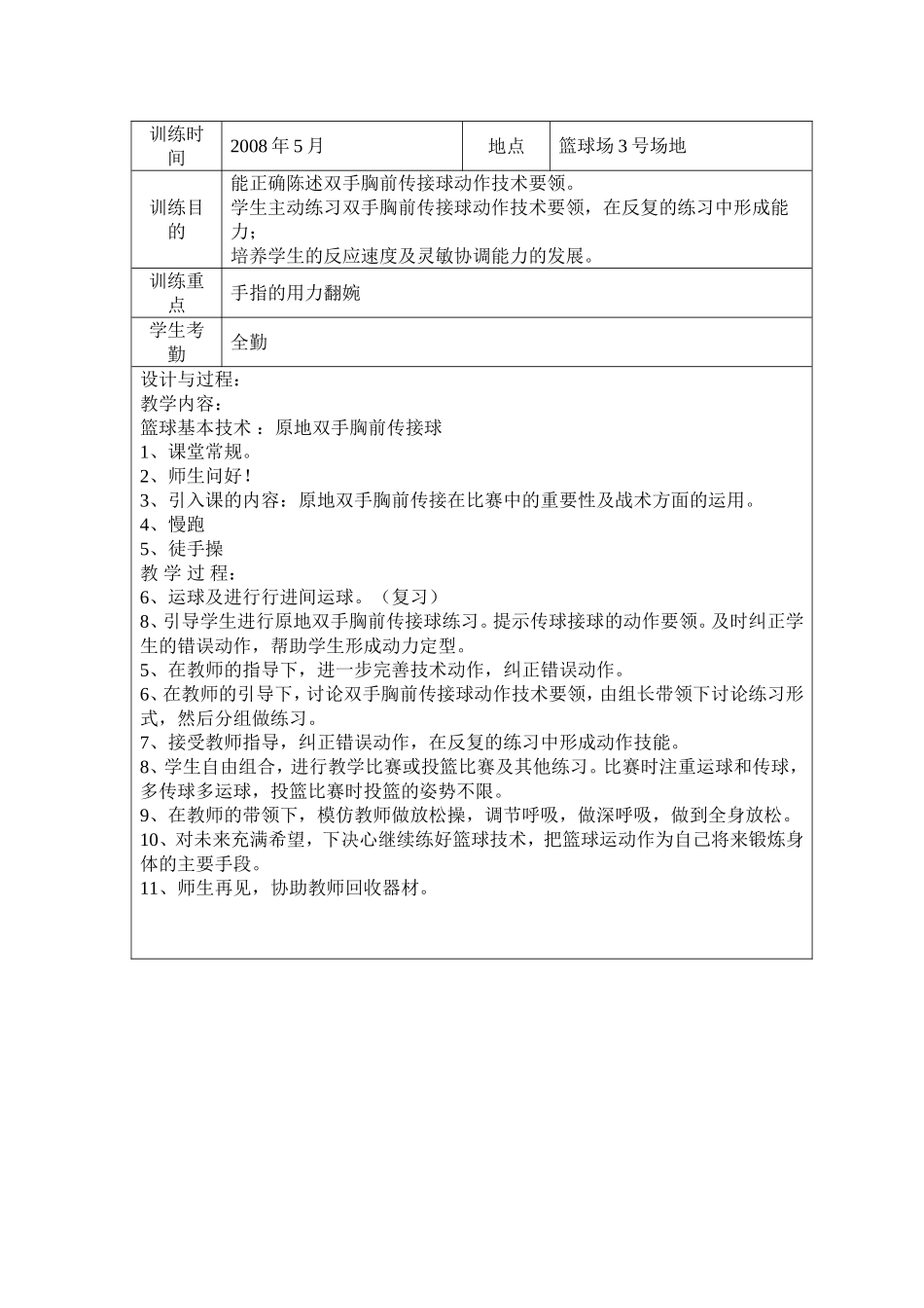 篮球队训练教案_第2页