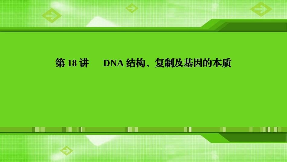 第18讲DNA结构、复制及基因的本质 (2)_第1页