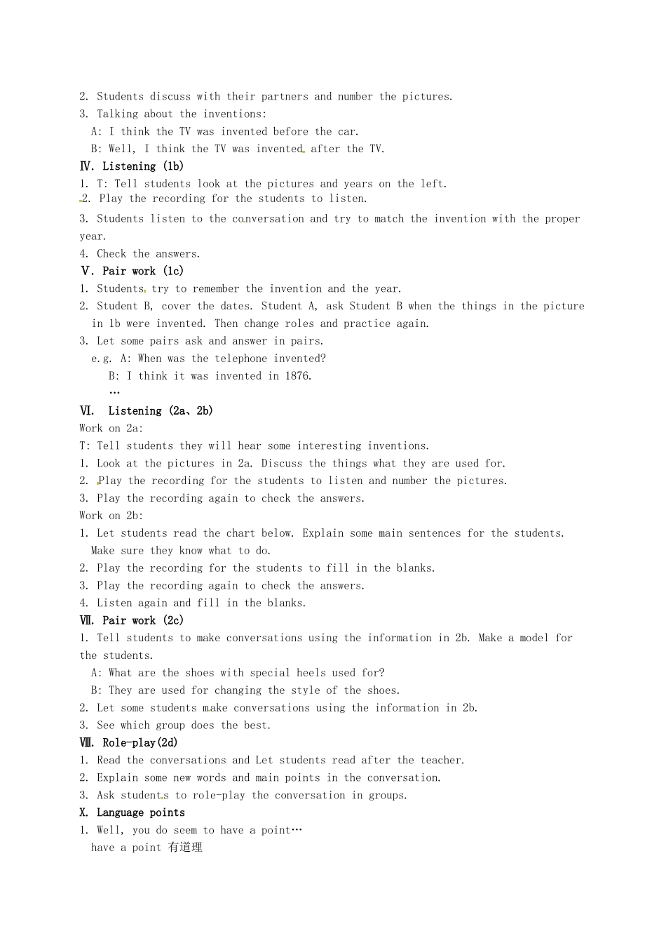 教学设计九年级unit6sectionA（1a-2d）_第2页