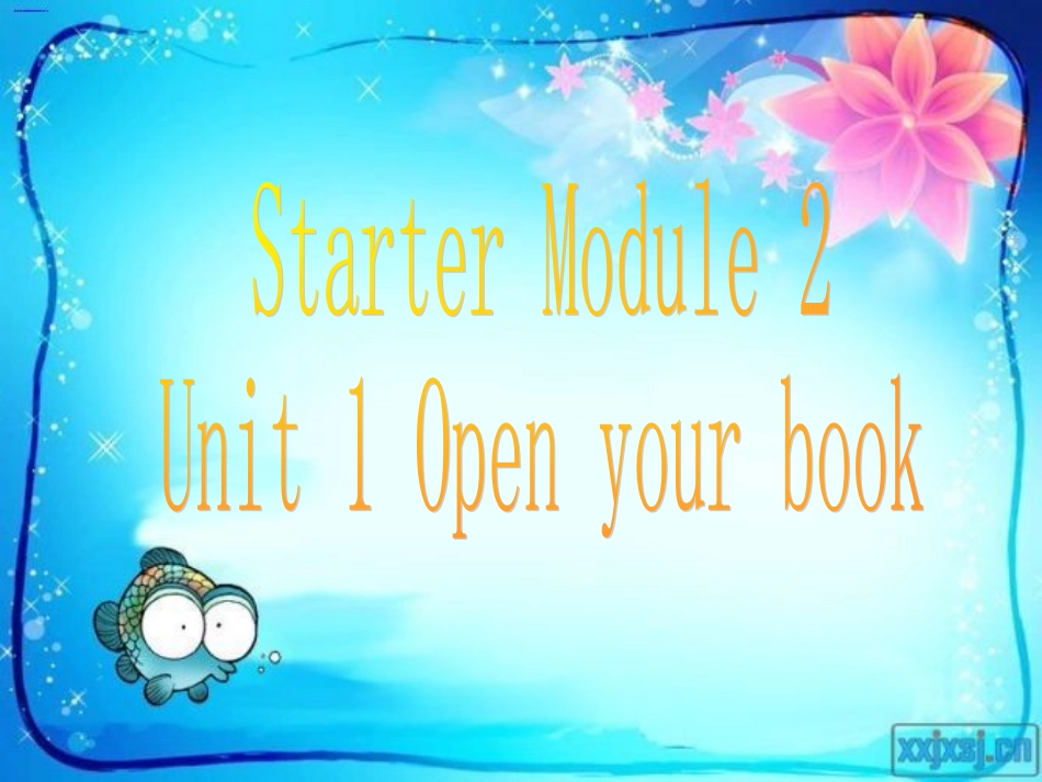 外研版英语七年级上册2012年秋-Starter-Module-2_第1页