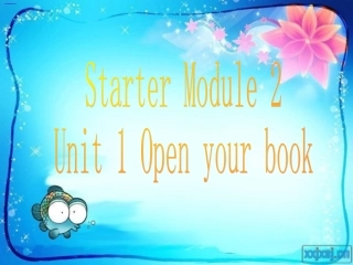 外研版英语七年级上册2012年秋-Starter-Module-2