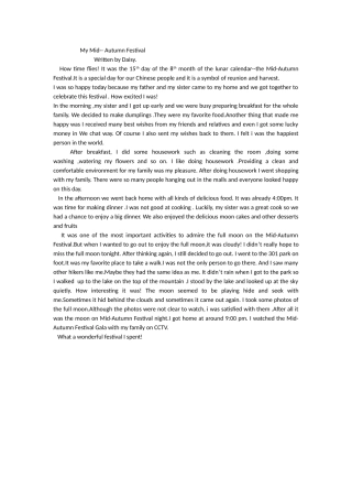 新目标英语九年级英语习作Unit2