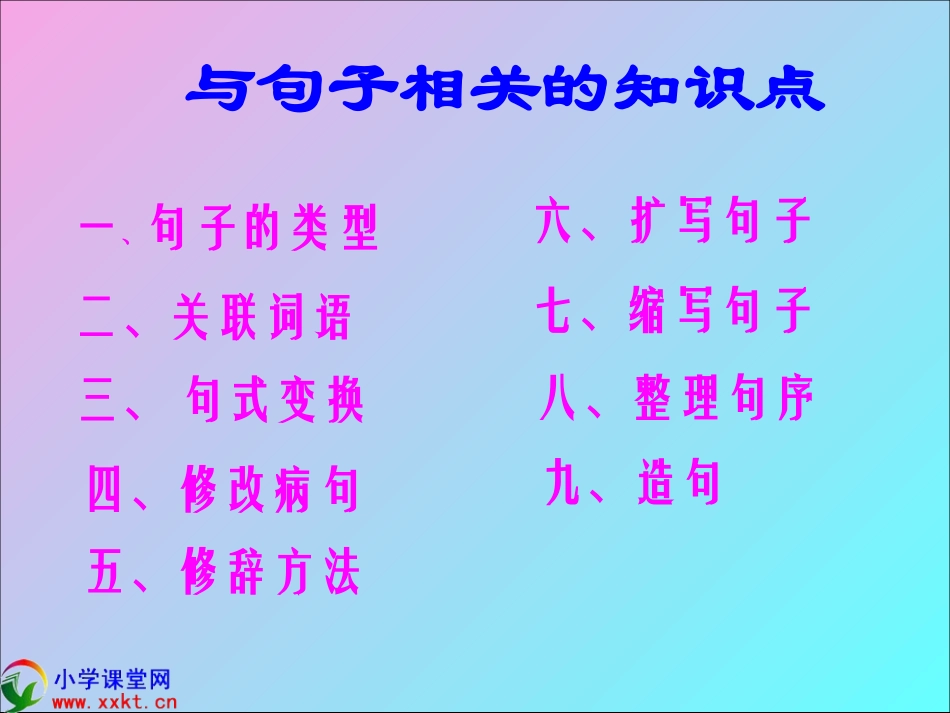 六年级语文下册《句子复习》PPT课件_第2页