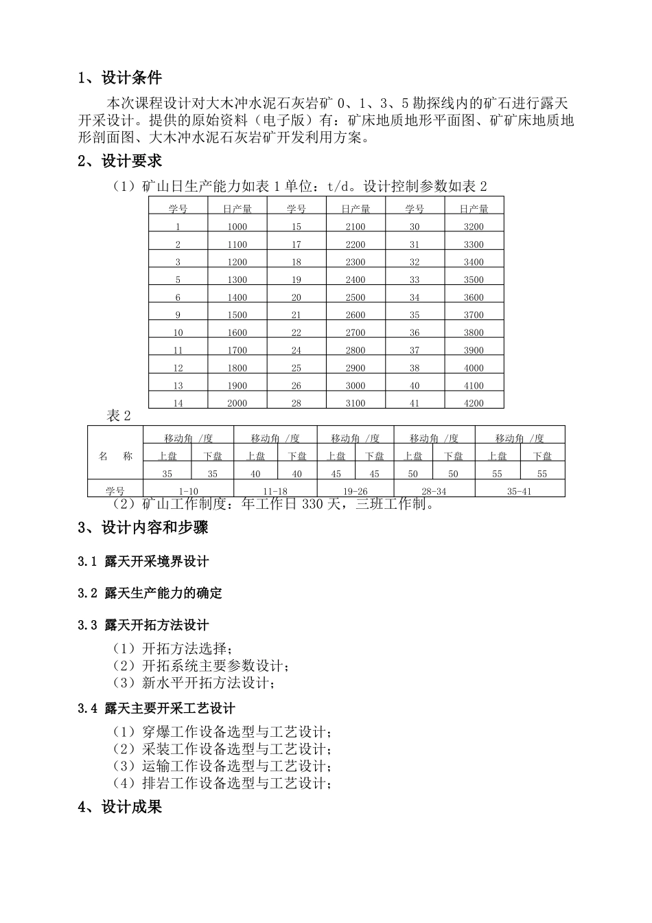 露天矿山开采设计_第2页