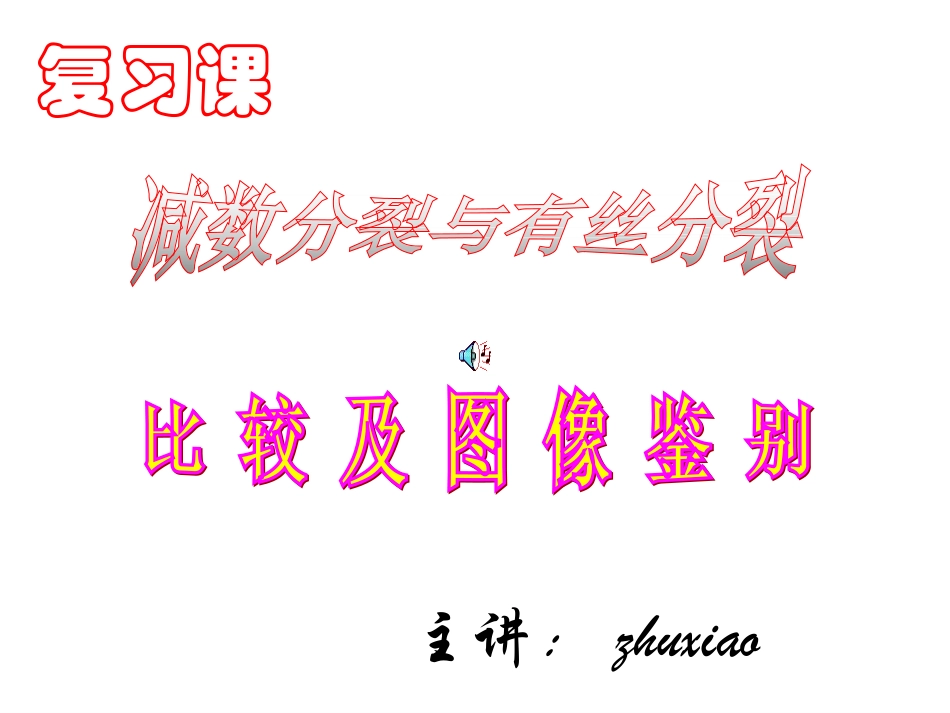 有丝分裂何减数分裂的图形对比_第1页