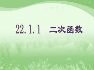 《二次函数》