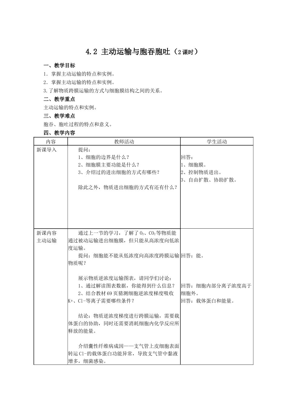 主动运输与胞吞胞吐_第1页