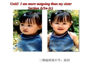 新-人教版八年级上册unit-I'm-more-outgoing-than-my-sister课件