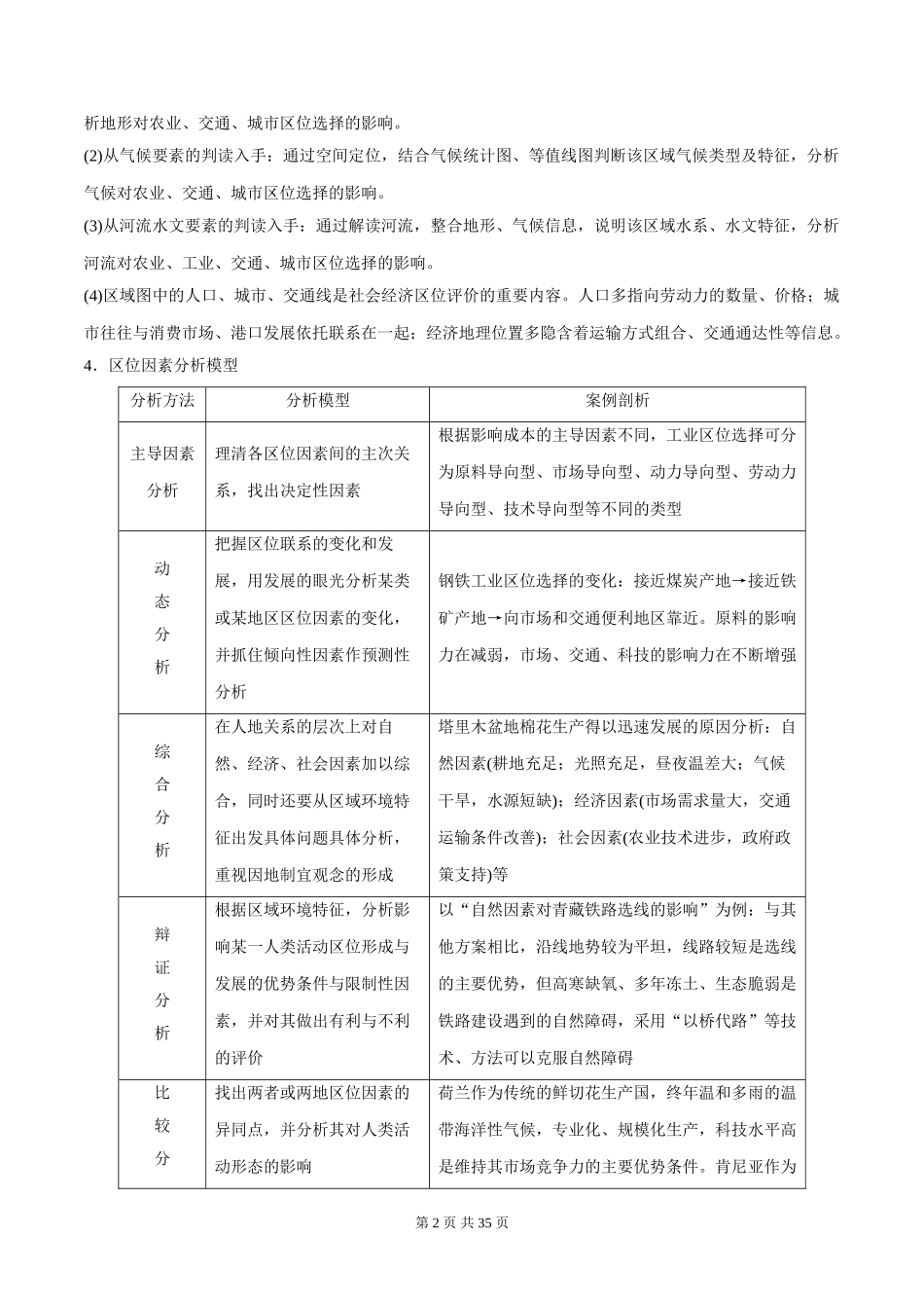 专题区位评价类（解析版）_第2页