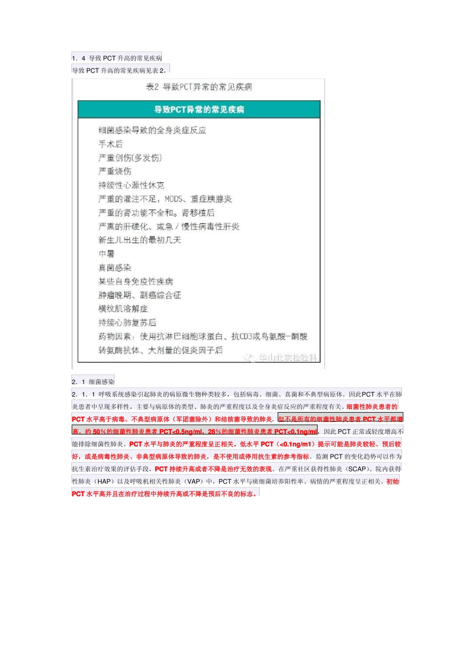 降钙素原PCT急诊临床应用的专家共识_第2页