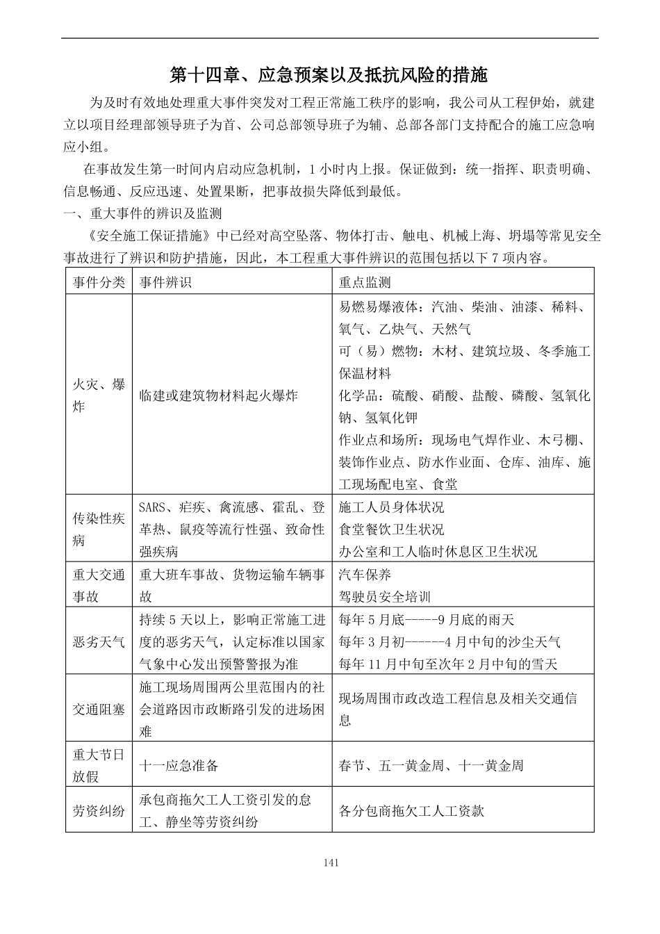 九、应急预案及抵抗风险措施_第2页