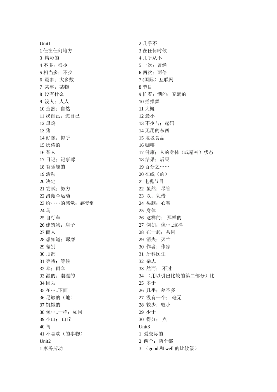 八年级上册默写单词 (2)_第1页