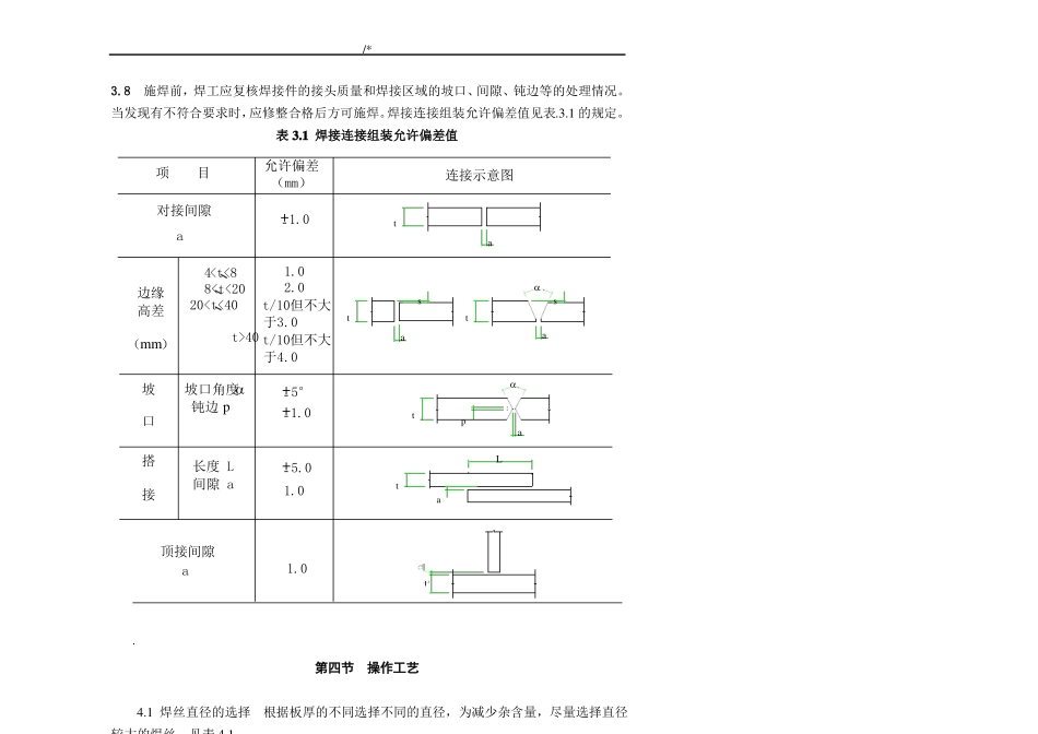 二氧化碳气体保护焊焊接工艺标准_第3页