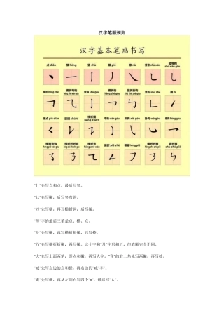 你应该知道的汉字笔顺规则