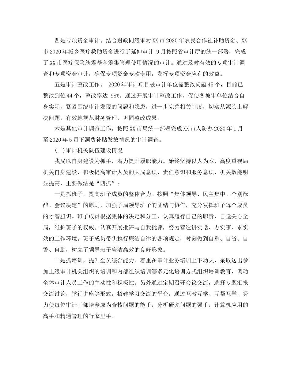 市审计局年度工作总结报告_第3页