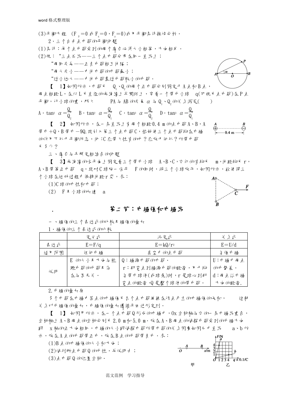 高三物理一轮复习电场_第2页