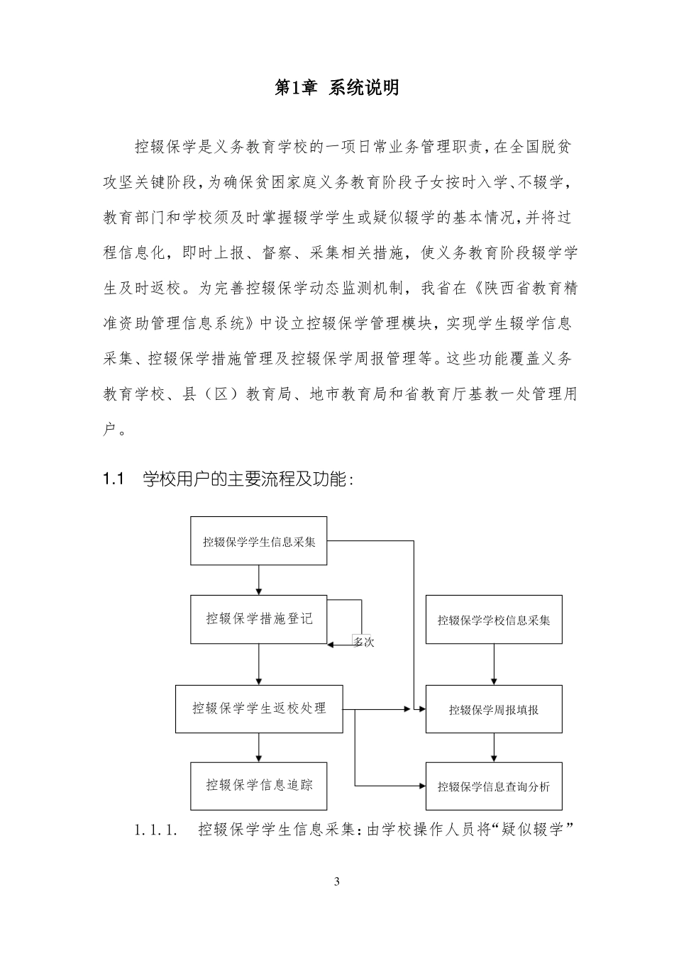 陕西教育精准资助管理信息系统控辍保学动态监测模块操作手册_第3页