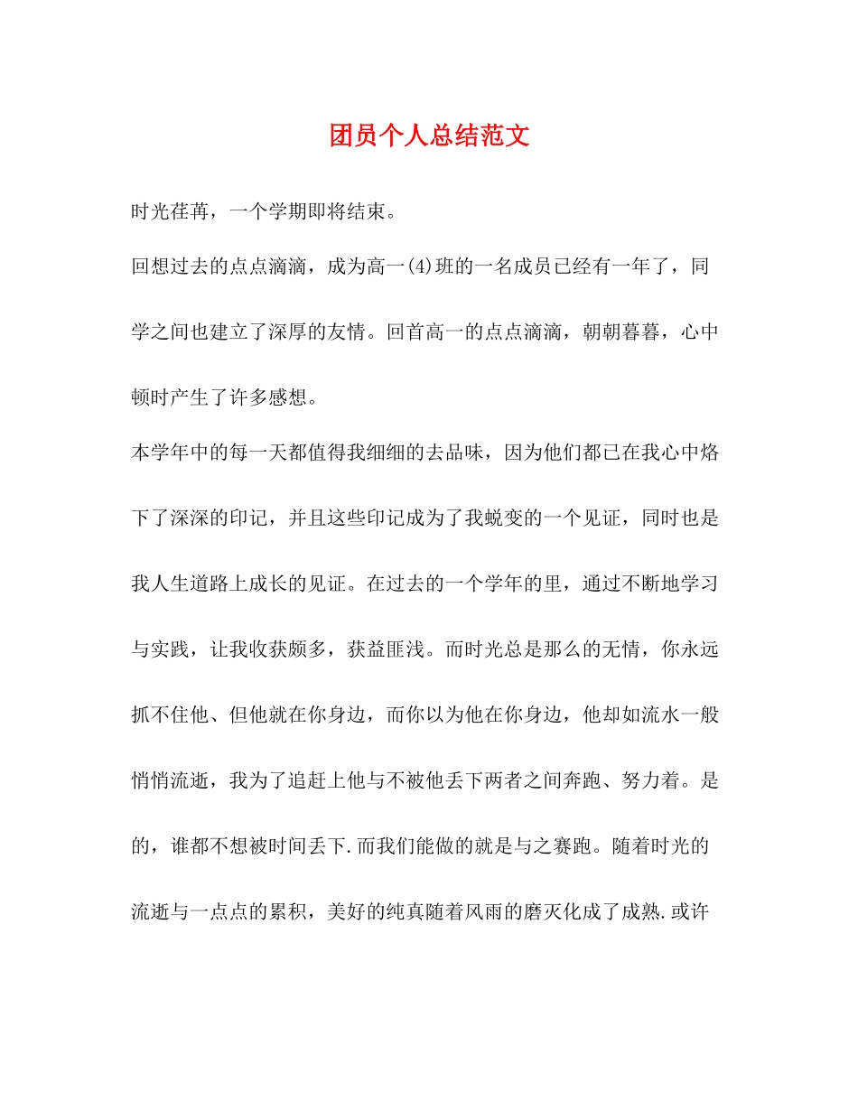 团员个人总结范文2)_第1页