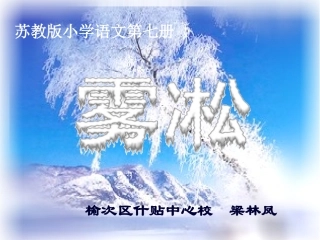 雾凇　第二课时
