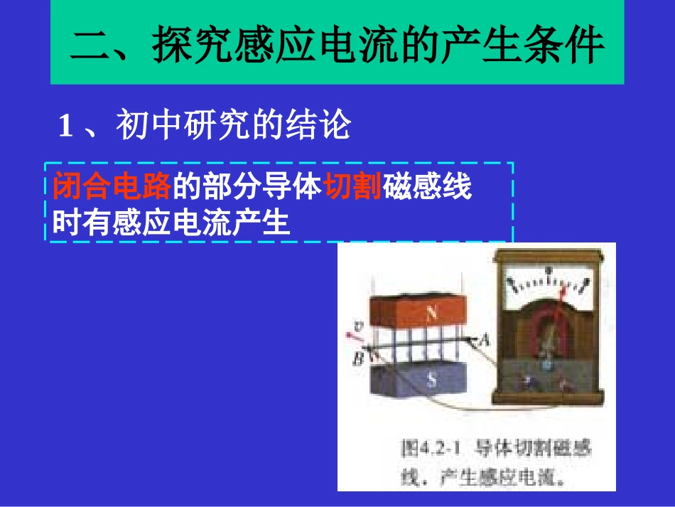 探究电磁感应的产生条件_第2页
