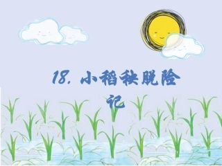 小稻秧第二课时