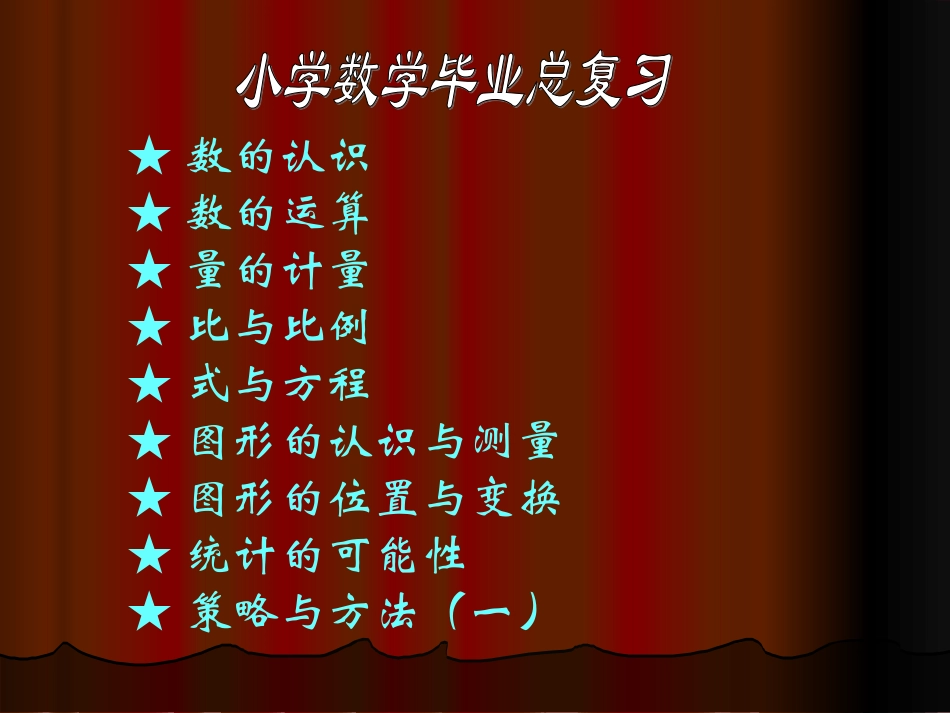 人教版、青岛版、北师大版小学数学六年级下册总复习PPT课件总_第2页