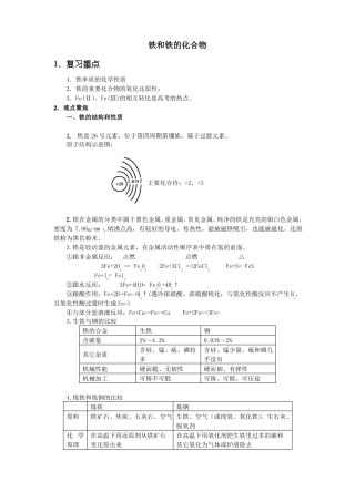 铁和铁化合物