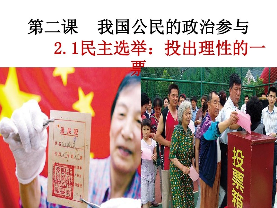 民主选举 ()_第2页