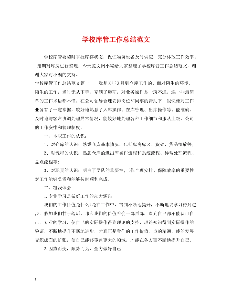 学校库管工作总结范文_第1页