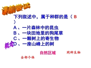 精编种群的特征1119