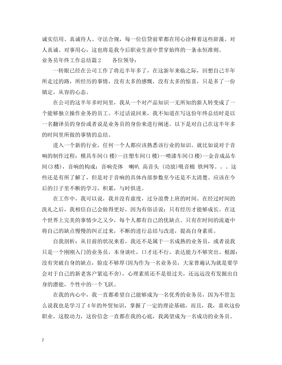 业务员年终工作总结22_第2页