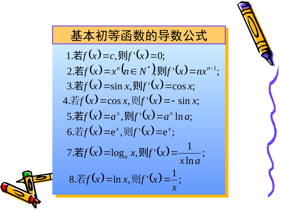 基本初等函数的公式及导数的运算法则_第2页
