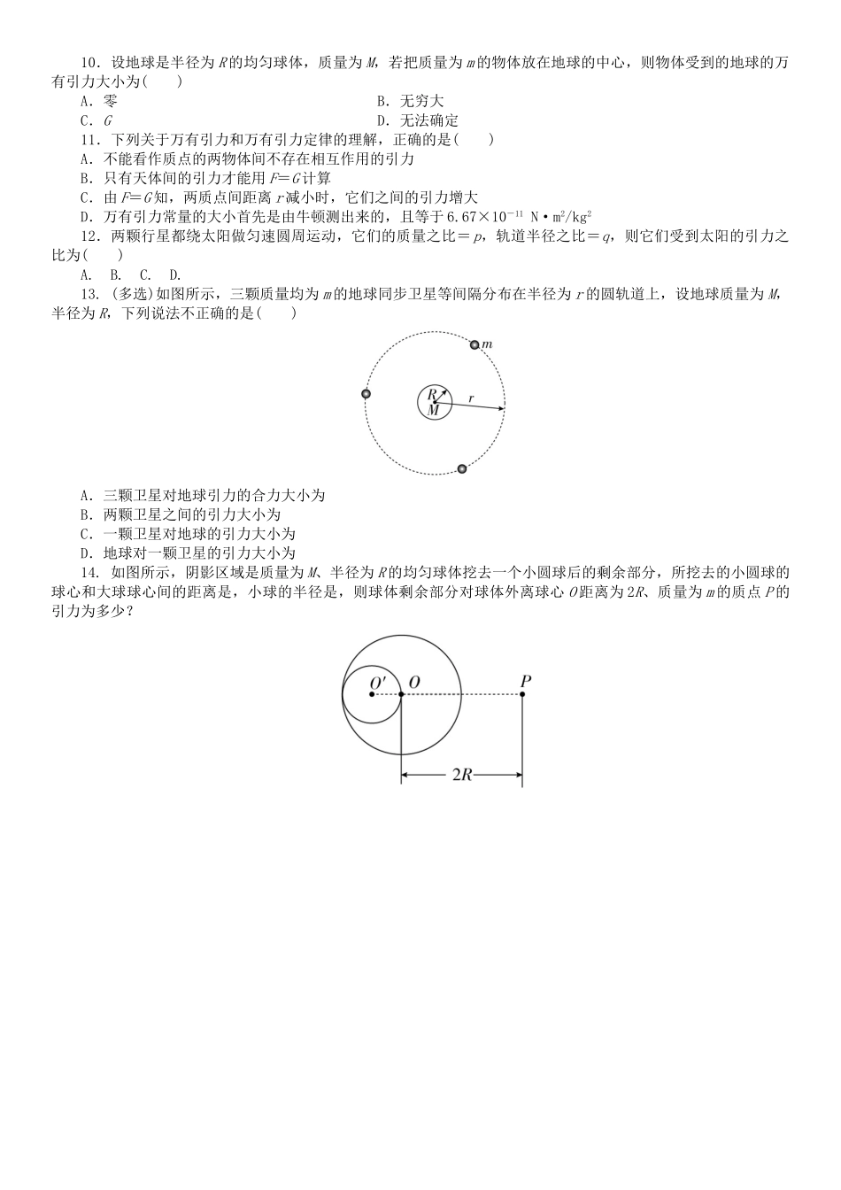 万有引力定律_第2页