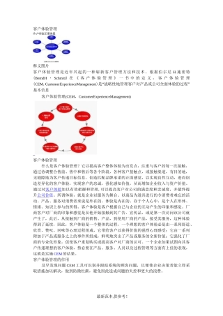 客户体验管理