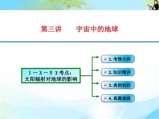 2016届高考地理大一轮总复习1-3-03太阳辐射对地球的影响