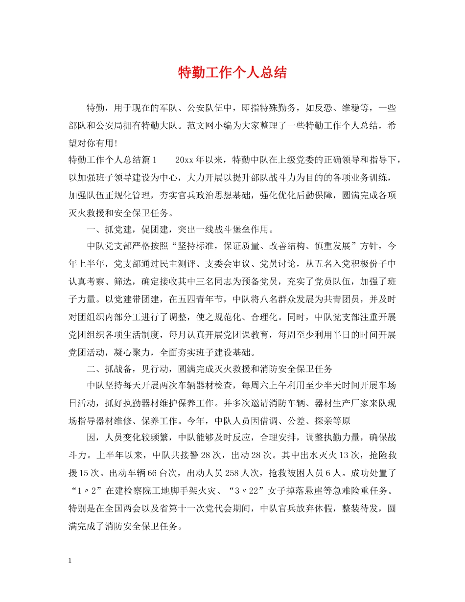 特勤工作个人总结 _第1页