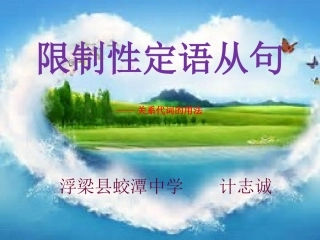 定语从句（公开教学）