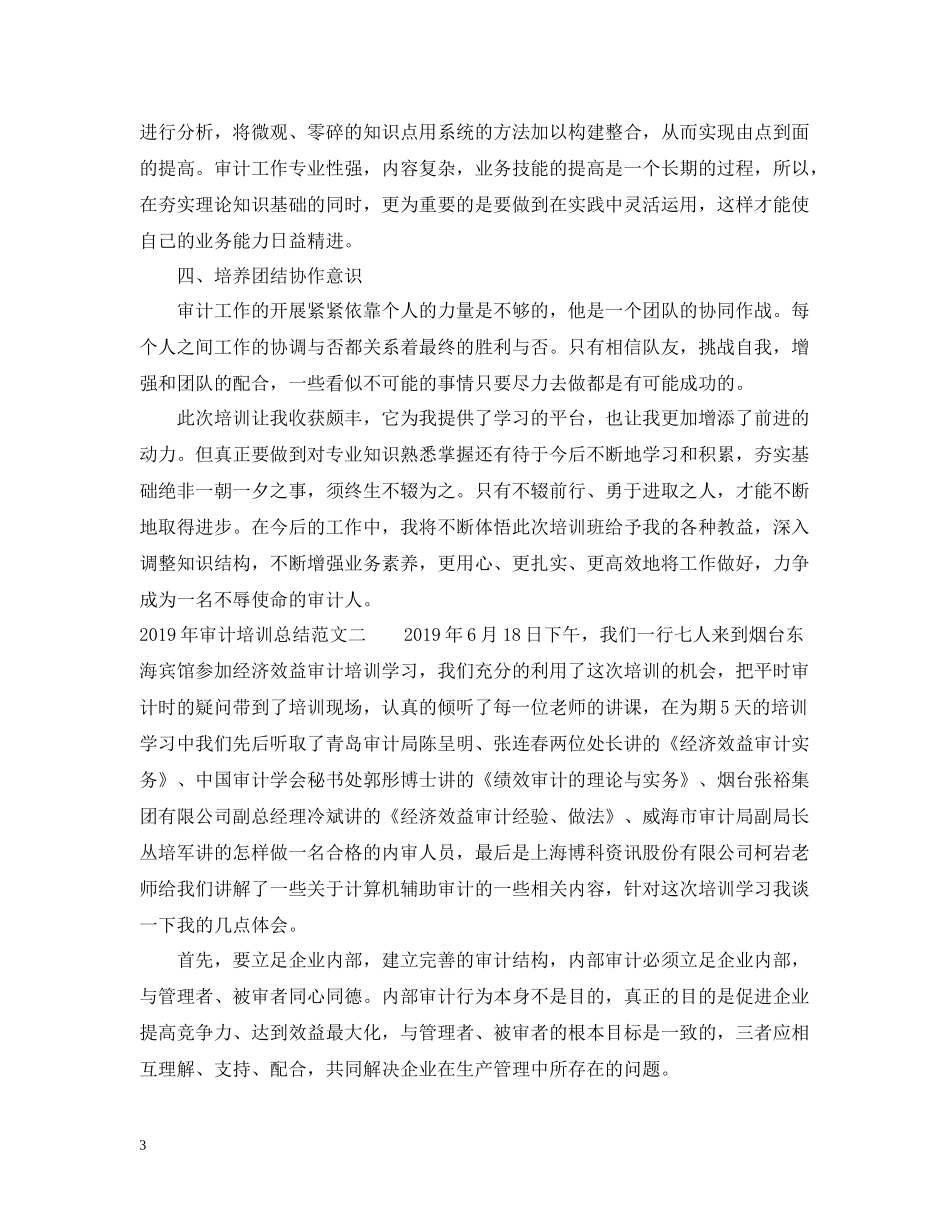 审计培训总结_第3页