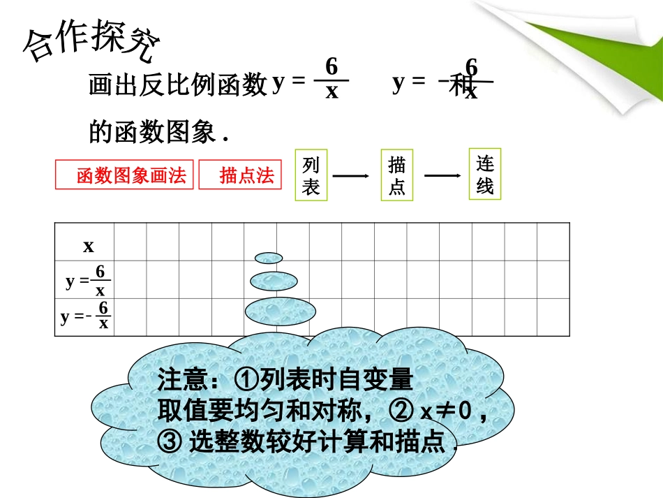 第2课时反比例函数y=k／x(k＜０)的图象与性质_第2页