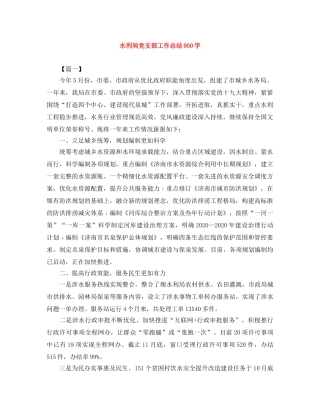 水利局党支部工作总结900字 