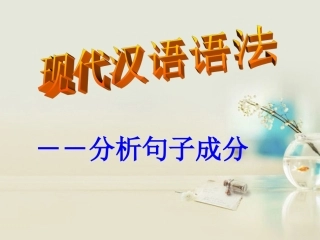 现代汉语语法简说