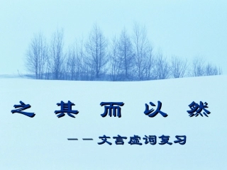 初中文言文虚词复习