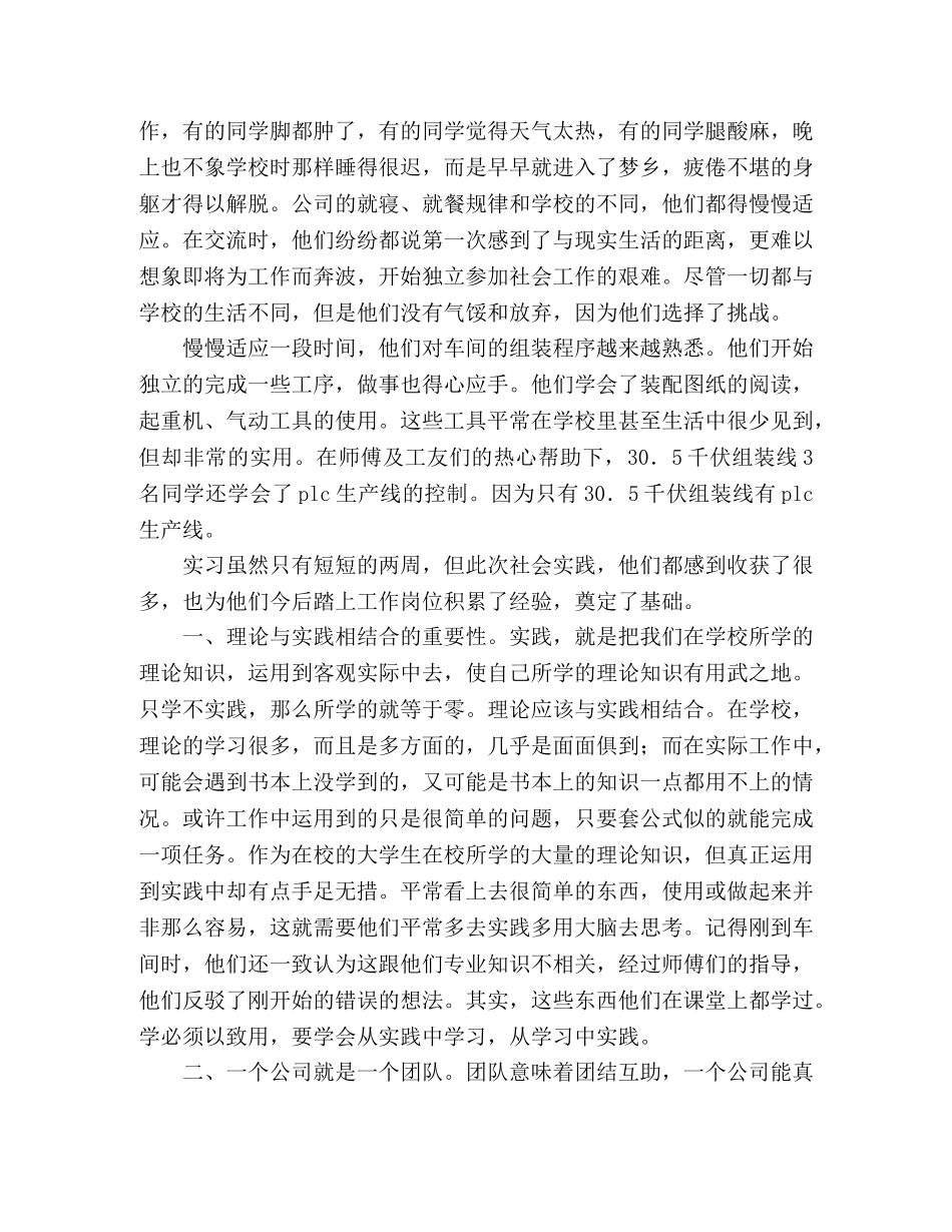 暑期社会实践小分队总结报告 _第2页