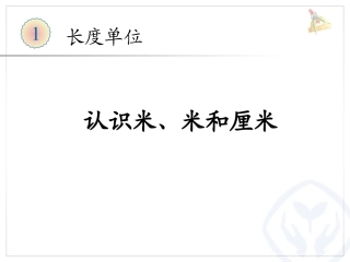 认识米、米和厘米 (2)