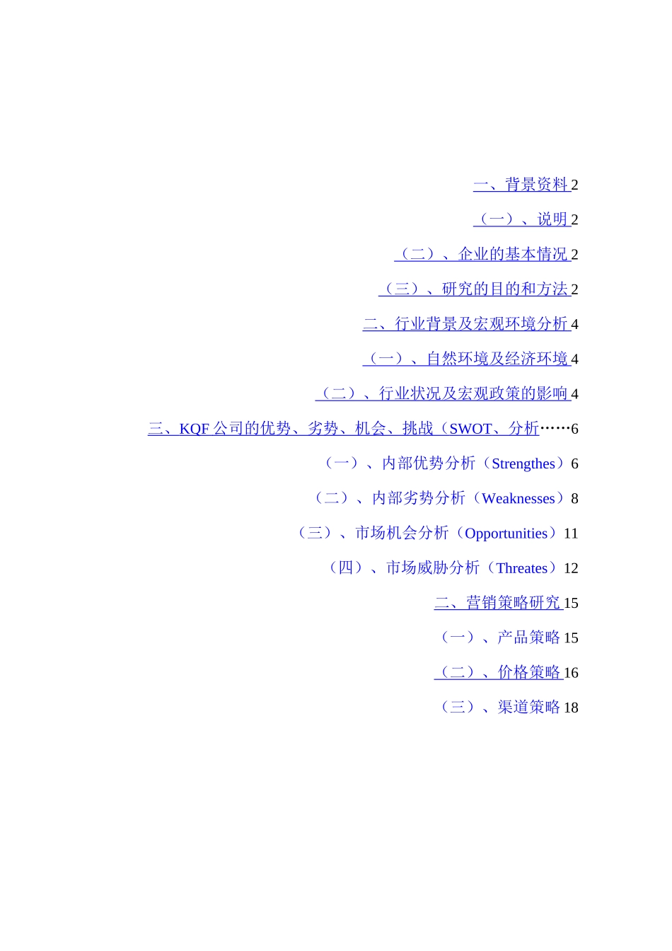 公司的营销策略市场营销报告_第2页