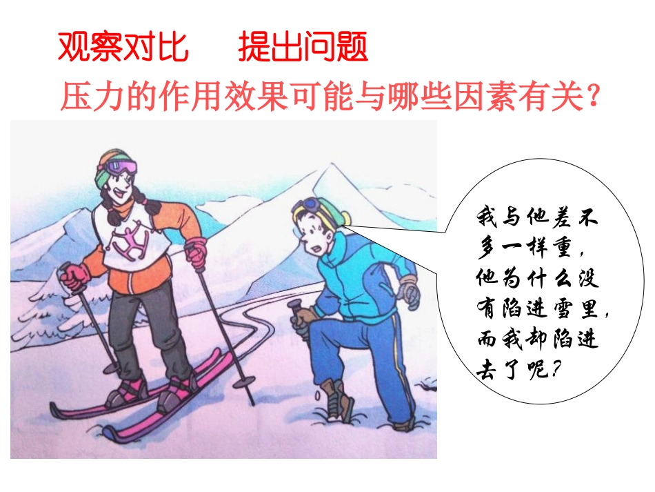 压力的作用效果可能与哪些因素有关_第1页