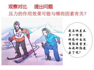 压力的作用效果可能与哪些因素有关