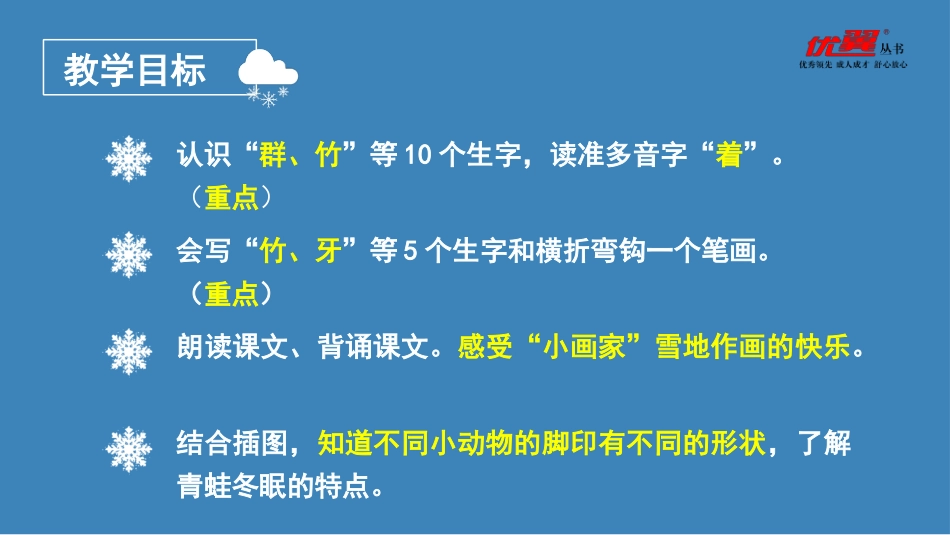 【精】（教学课件1）课文12雪地里的小画家_第3页