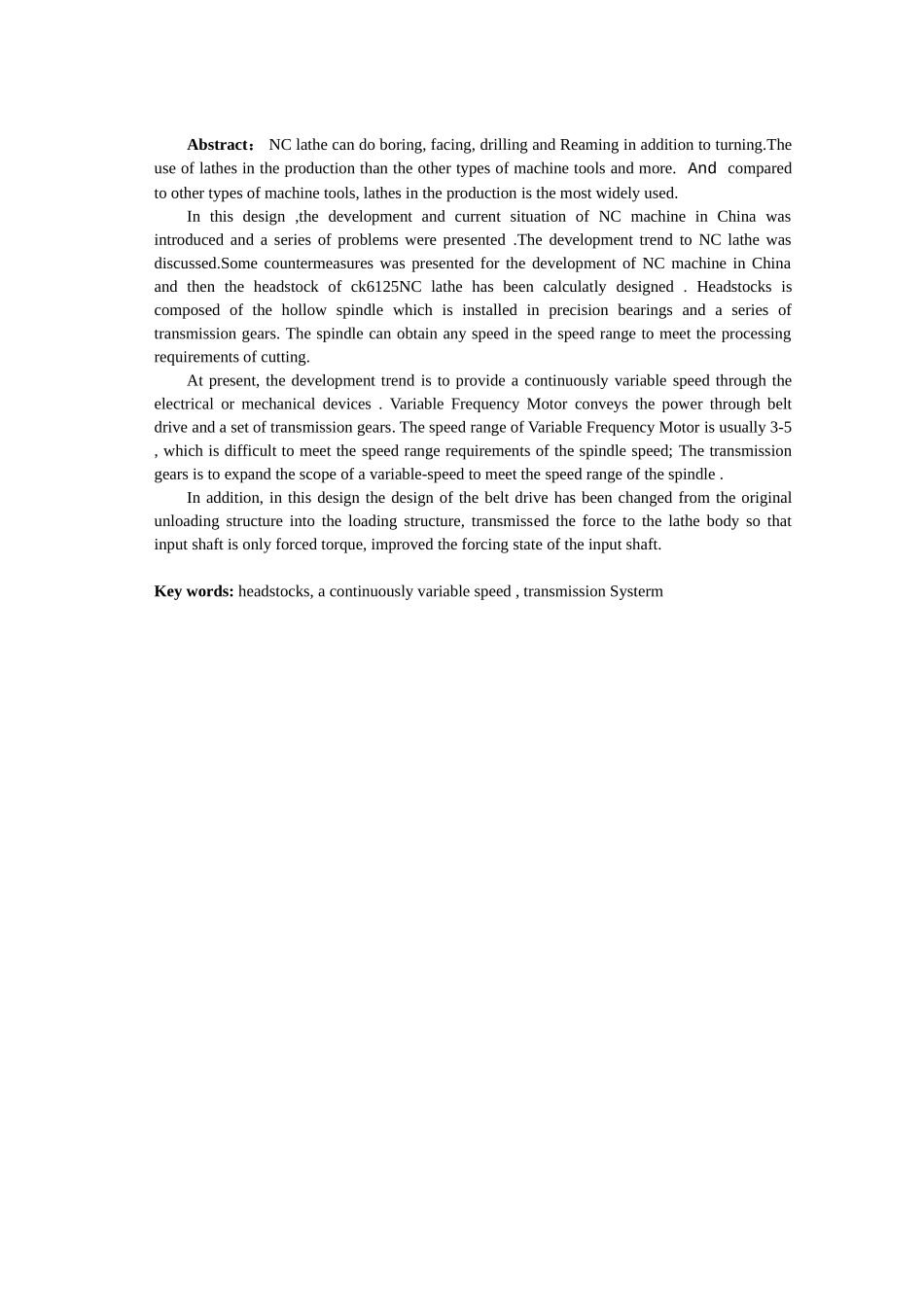 数控车床主传动系统设计说明书_第2页
