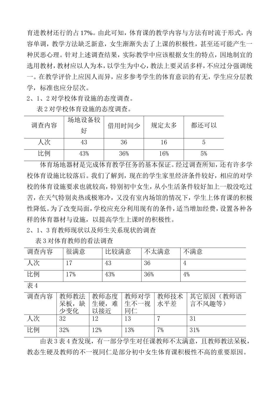 浅析影响初中女生体育课积极性的原因_第2页